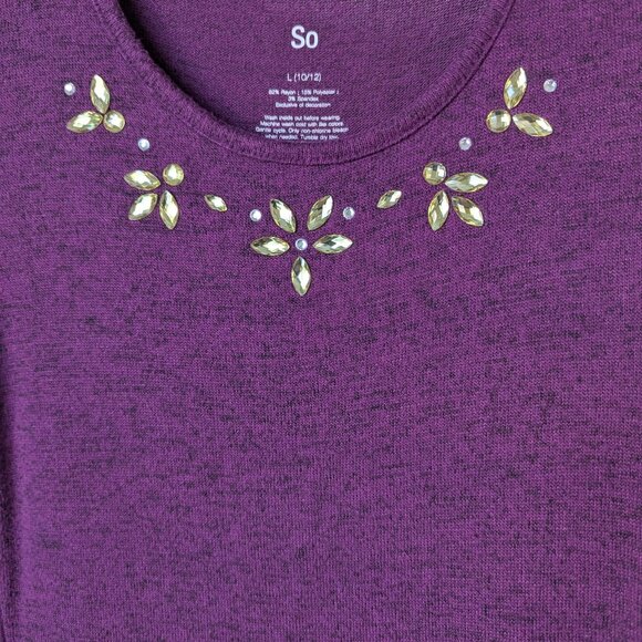 SO Purple Dress Girls Size Large (10/12) - Picture 3 of 5